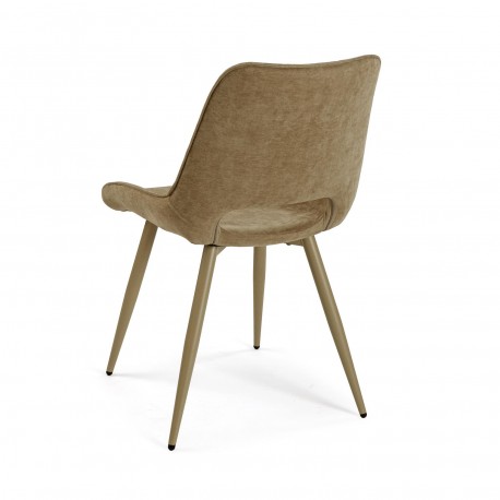 NILO BEIGE UPHOLSTERED CHAIR
