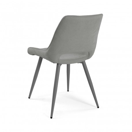 NILO GREY UPHOLSTERED CHAIR
