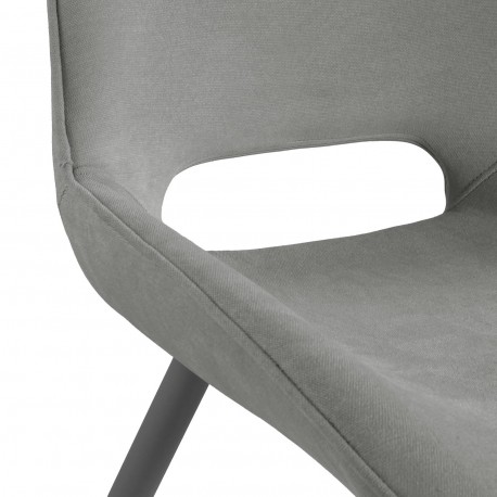 NILO GREY UPHOLSTERED CHAIR