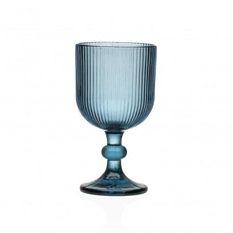 BLUE WINE GLASS 350ML