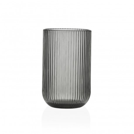 GREY STRIPED TUMBLER 400ML