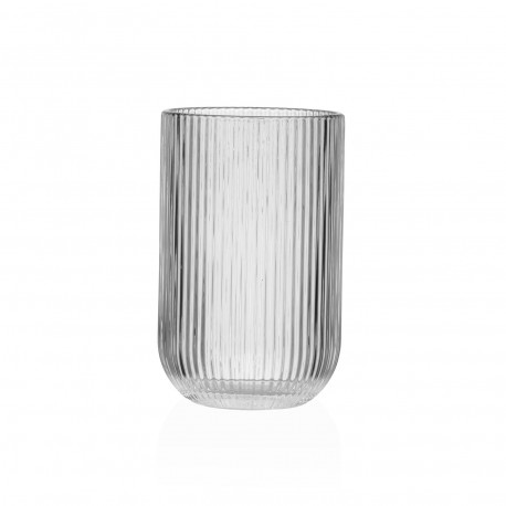 CLEAR STRIPED TUMBLER 400ML