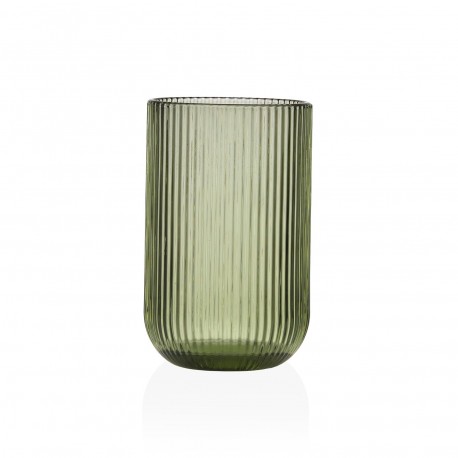 GREEN STRIPED TUMBLER 400ML