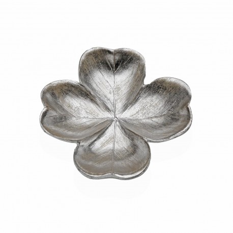 SILVER CLOVER TABLE CENTREPIECE