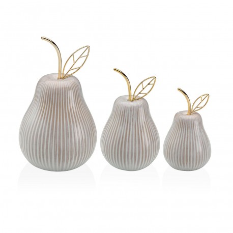 MEDIUM WHITE CERAMIC PEAR FIGURE