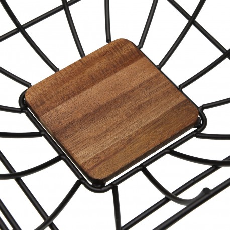 BLACK SQUARE FRUIT BASKET
