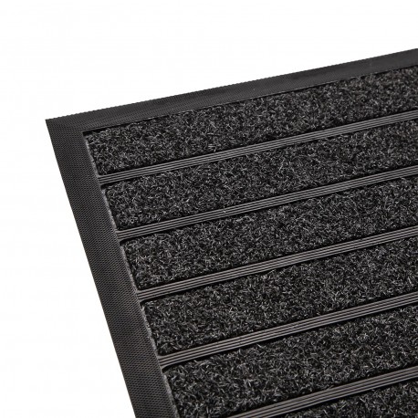 BLACK STRIPES DOORMAT 40X70