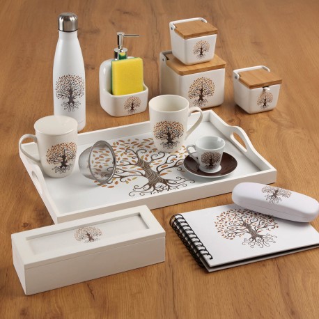 GAIA WOODEN TRAY 45X30X5